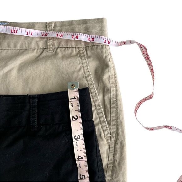 J.Crew 4” Chino Shorts (2-Pack) - Black & Khaki Size 4 - Picture 5 of 9